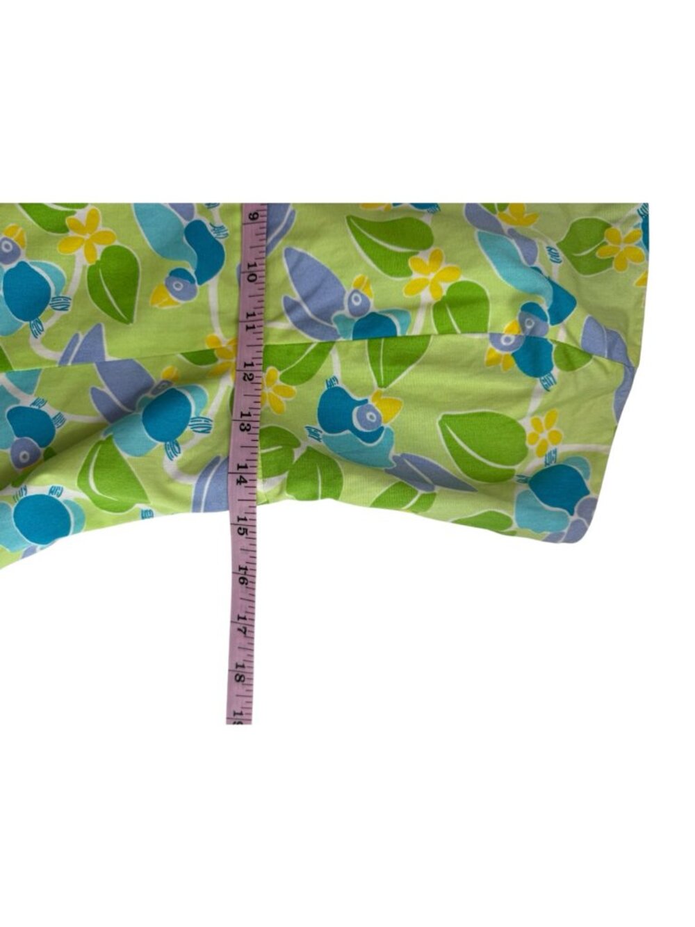 Lilly Pulitzer Vintage Green Toucan Bird Strapless Dress Size 10 L0968 - Picture 7 of 8